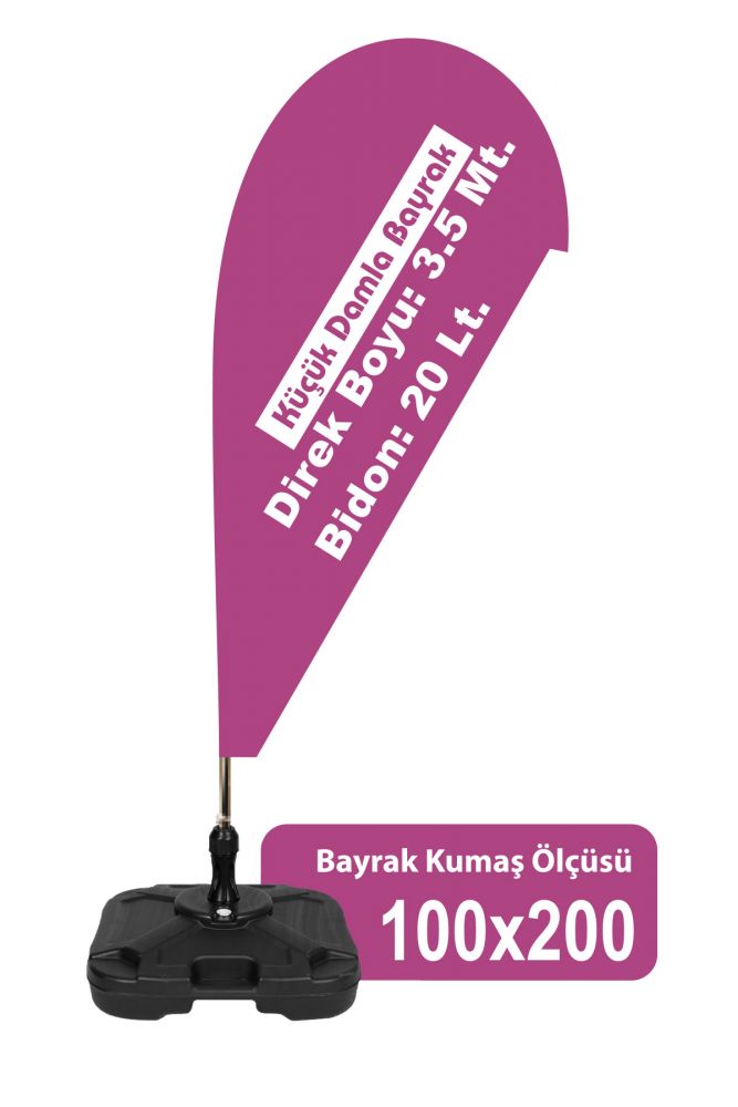 KÜÇÜK BOY DAMLA BAYRAK